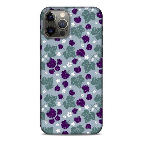 Frutix Böğürtlen 01 Apple iPhone 12 Pro Kılıf Desenli Silikon