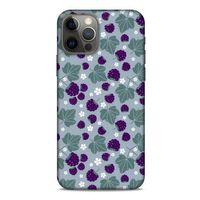 Frutix Böğürtlen 01 Apple iPhone 12 Pro Kılıf Desenli Silikon