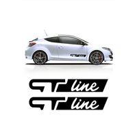 Gt Line Oto Sticker Sticker Siyah 2 Adet 40*7 Cm
