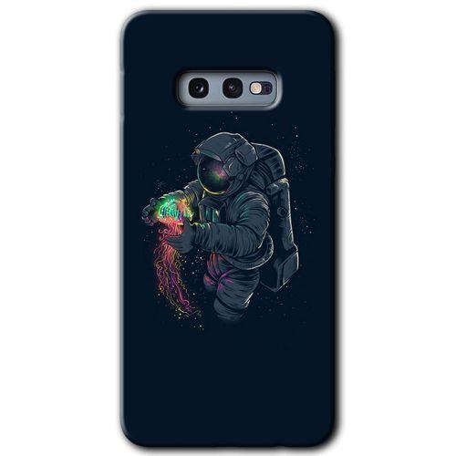 Potkal Hediye Fabrikası Samsung Galaxy S10e HD Baskılı Kılıf + 9D Tam Ekran Koruyucu - Astronot Kıyafeti