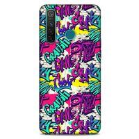 Graffitix (29) Desenli Silikon Kapak Oppo Realme 5 Pro Kılıf