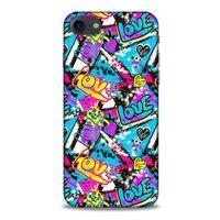 Graffitix (23) Desenli Silikon Kapak Apple Iphone 7 Kılıf