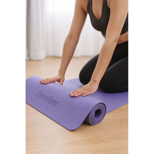 Zerogym Ym02 Profesyonel Yoga Matı 183cm x 61cm x 0,6cm Mor