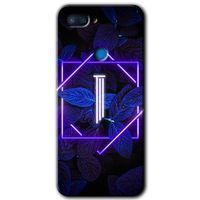 Xiaomi Mi 8 Lite Kılıf HD Desen Baskılı Arka Kapak - Dark Neon Yaprak I Harfi