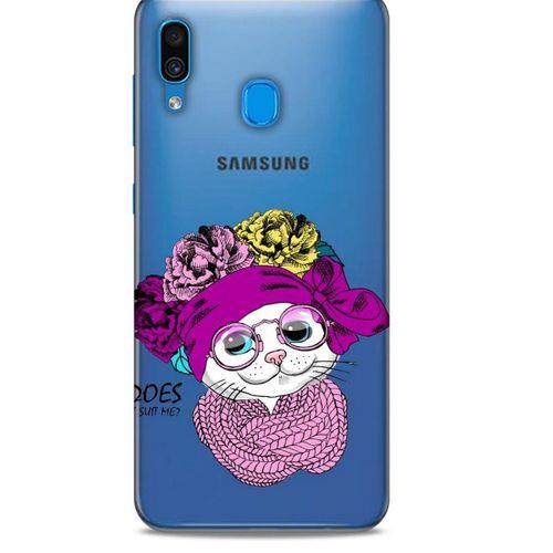 Zoologix (45) Samsung Galaxy M10 Şeffaf Kılıf Silikon Desenli