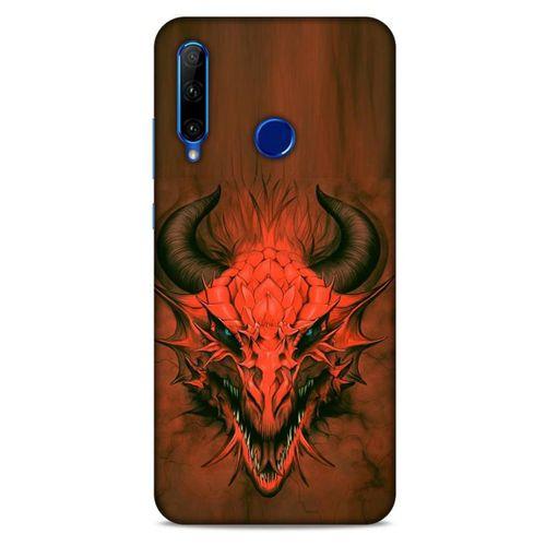 Huawei Honor 20 Lite Kılıf Dragons (14) Lansman Kılıf Kırmızı Boynuzlu Ejderha