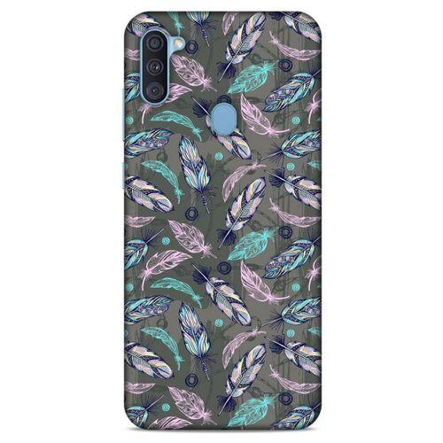 Samsung Galaxy A11 Kılıf Desenli Özel Seri Tüyler (6) Silikon Kılıf