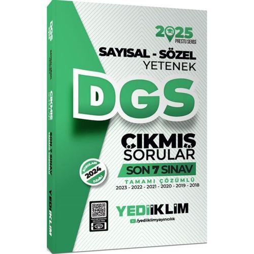 2025 DGS Sayısal Sözel Yetenek Tamamı Çözümlü Son 7 Sınav Çıkmış Sorular Yediiklim Yayınları