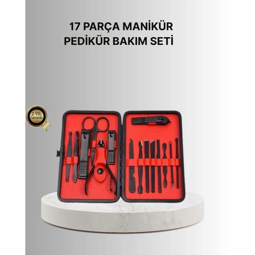 Şık Kutu Tasarımlı 17 Parça Manikür Pedikür Seti Dayanıklı Ve Hijyenik