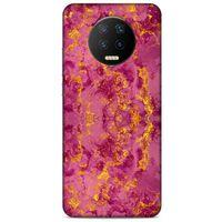 Lopard İnfinix Note 7 Uyumlu Kılıf Mermer Desenli (35) Fit Design Kılıf