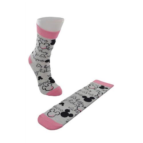 Dode Flora Disnep Kadın Çizgi Film Minnie Mouse Desenli Pamuklu Soket Çorap