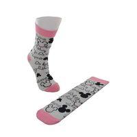 Dode Flora Disnep Kadın Çizgi Film Minnie Mouse Desenli Pamuklu Soket Çorap