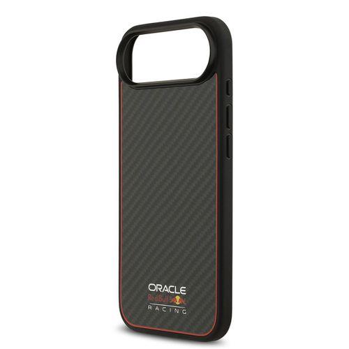 Apple iPhone 17 Air Kılıf Redbull Orjinal Lisanslı M-safe Şarj Özellikli Karbon Fiber Parlayan Logolu Kevlar Kapak