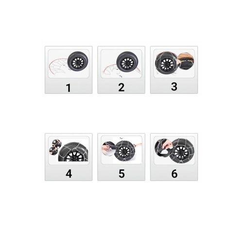 Oto Lastik Kar Zinciri 155/70/r15 X Tipi Binek Suv Takmatik Kolay Montaj