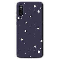MRCİLETİSİM Xiaomi Mi 9 SE Kılıf HD Desen Baskılı Arka Kapak+Temperli Cam - Gökyüzü Yıldız