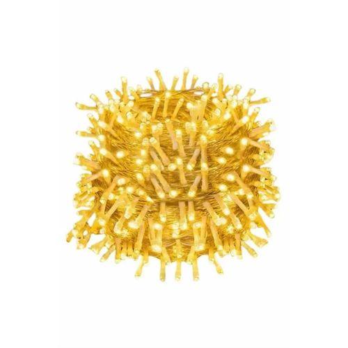 10 Metre Günışığı Led Işık Fişli Dekoratif Sarı Ton Aydınlatma 3 Modlu Led Şerit