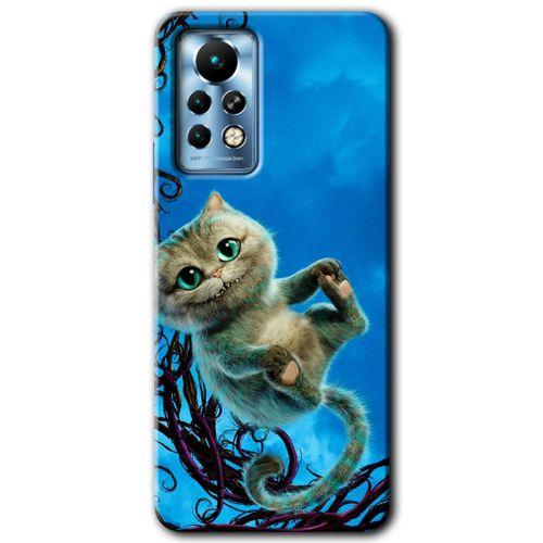 İnfinix Note 11 Pro Kılıf HD Desen Baskılı Arka Kapak - Çılgın Kedi