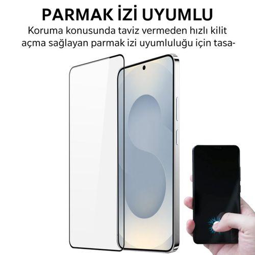 SAM S25 Ultra - Antistatik Cam Tam Kaplayan Ekran Koruyucu