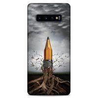 Lopard Samsung Galaxy S10 Plus Uyumlu Kılıf Manipülasyon ☻ (50) Shockproof Kılıf Desenli