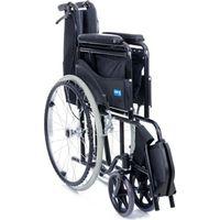 Comfort Plus KY809 Kumaş Standart Transfer Refakatçı Frenli Tekerlekli Sandalye - Siyah 1 adet