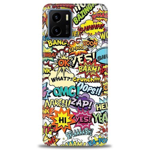 Vivo Y21S Kılıf HD Baskılı Kılıf - Bang + Tam Ekran Koruyucu