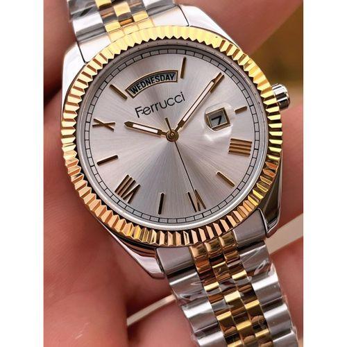 Ferrucci Nişan Ve Takım Elbiselere Özel Takvimli Kadran 2 Yıl Garantili Spor Erkek Kol Saati J3623.4