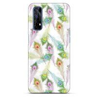 Oppo Realme 7 Kılıf Desenli Özel Seri Tüyler (23) Ultra Koruma Kılıfı