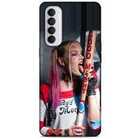 Oppo Reno 4 Pro Uyumlu Kılıf Harley Quinn (23) Ultra Koruma Kılıfı Kırmızı-menekşe