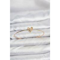 Kalp Model Gold Renk Bileklik