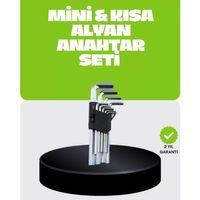 9 Parça Alyan Anahtar Seti Bisiklet Mobilya Ve Otomotiv Uyumlu