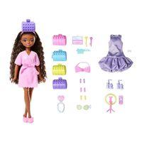 Nessiworld JGG39 Barbie Dream Besties Brooklyn ile Akşam Eğlencesine Hazırlanma