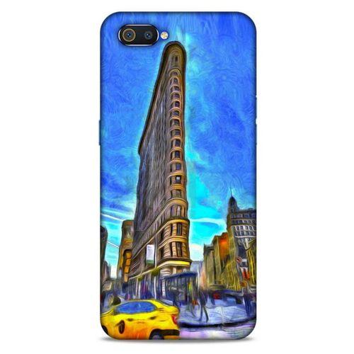 Oppo Realme C2 Kılıf Dünya Mimarisi (7) Telefon Kılıfı Flat Iron New York
