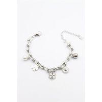 Charm Tfn Zincir Bileklik - Gümüş