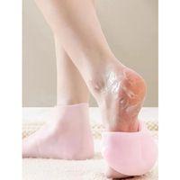 Silikon Nemlendirici Çorap Ayak Bakım Çorabı Pembe
