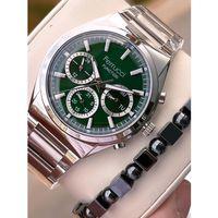 Ferrucci İç Fonksiyonları Aktif 30mt Suya Dayanıklı Çelik Kordon + Bİleklik Hediyeli Erkek Kol Saati VS.BLKT.0753