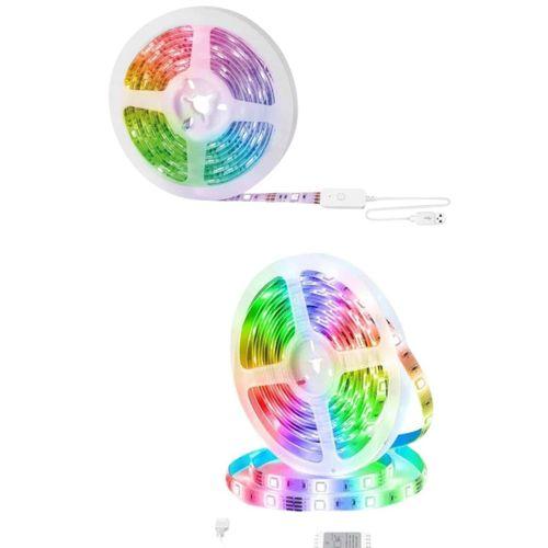 10m Şerit Led İç Mekan Renkli Rgb Şerit Led Kumandalı