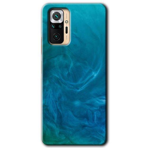 Xiaomi Redmi Note 10 Pro Kılıf HD Desen Baskılı Arka Kapak - Mavi Aura