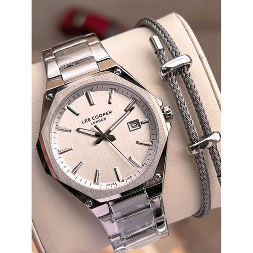 Lee Cooper İtalyan Tasarım Bileklik Hediyeli 2 Yıl Garantili 5 Atm Erkek Kol Saati ELC.08252.330