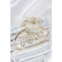 Pazu Bileklik Gold Renk Pirinç Bohem Model