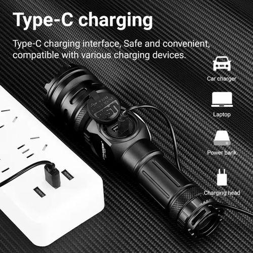 Wison Ws-6868 25watt 2500 Lümen Usb Type-c Şarjlı El Feneri