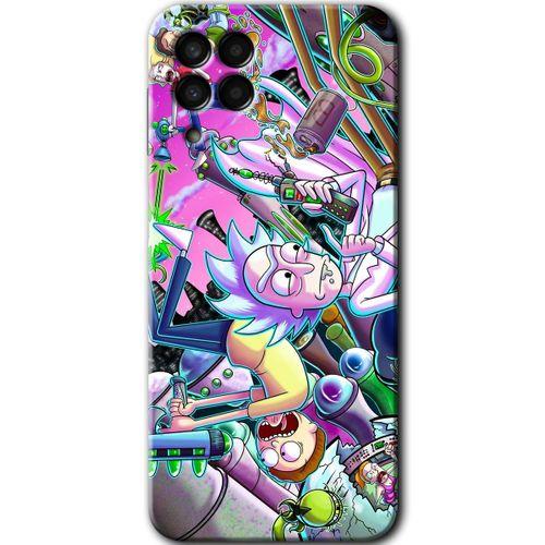 Samsung Galaxy M33 Kılıf Baskılı Kapak - Graffiti Çizgi Film +Tam Ekran Koruyucu