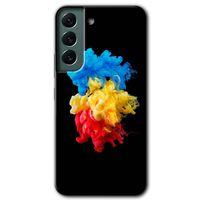 Samsung Galaxy S22 HD Baskılı Kılıf + 9D Tam Ekran Koruyucu - Black 1