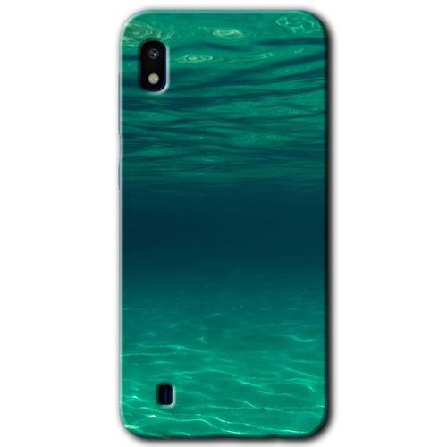 Samsung Galaxy A10 Kılıf Baskılı Kapak - Derin Deniz + 5D Tam Kaplayan Cam