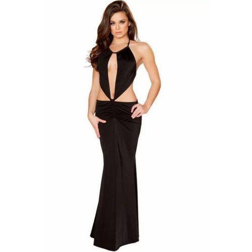 B101013 Abiye Dekolteli Mini Elbise