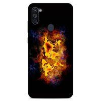 Lopard Samsung Galaxy M11 Uyumlu Kılıf FireX (43) Thin Fit Kılıf Dünya Haritası
