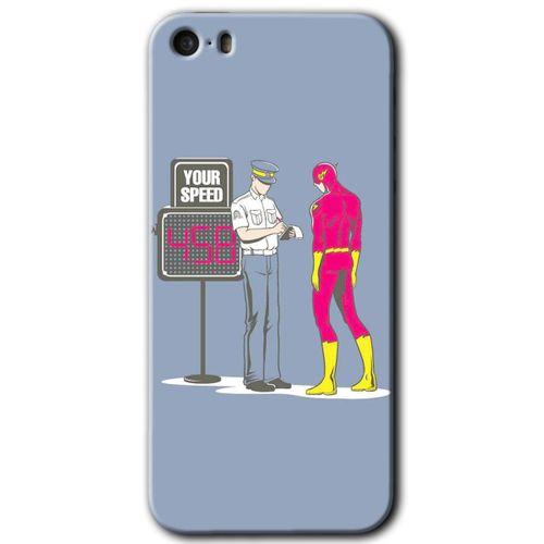 MRCİLETİSİM iPhone 5s Kılıf HD Desen Baskılı Arka Kapak + Temperli Cam - Hız Limiti