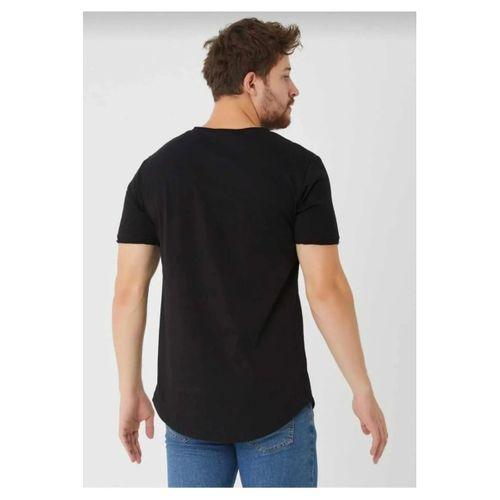 Erkek Pis yaka Oval Kesim Basic T-Shirt