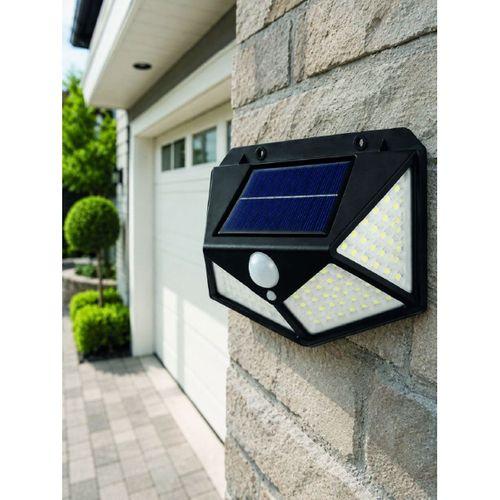 Solar Led Bahçe Aydınlatma Lambası 3 Işık Modlu Sensörlü Duvar Tipi Dış Mekan