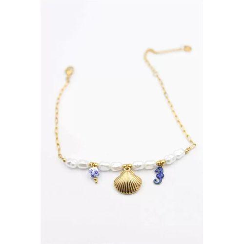 Deniz Kabuğu Halhal - Altın