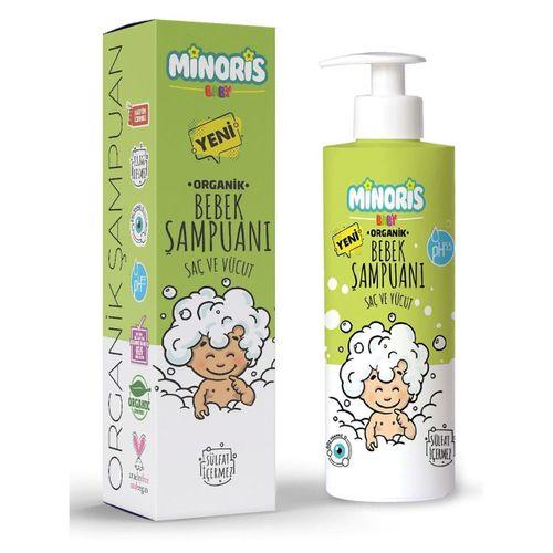 Minoris Baby Organik Bebek Saç ve Vücut Şampuanı 400ml